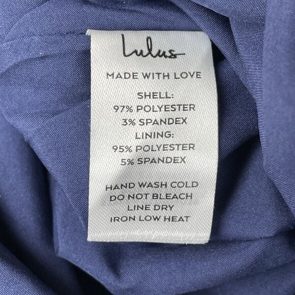 Lulus Floral Ruche Maxi Dress Women's Large Blue Floral Flowercore Coquette - Picture 8 of 16